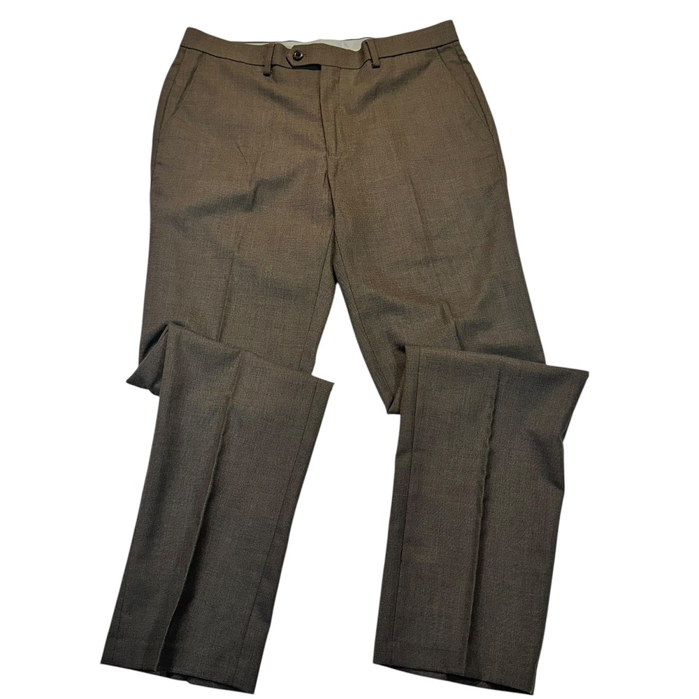 Michael Kors Matisse Mens Dress Pants Medium Brown 34W x 32L‎ Stretch NWT